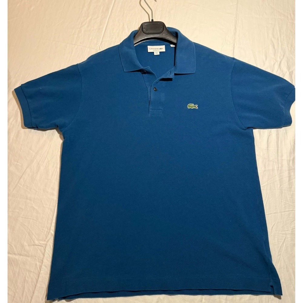 Lacoste Polo Blue Men's Size Medium (M) - Classic 100% Cotton